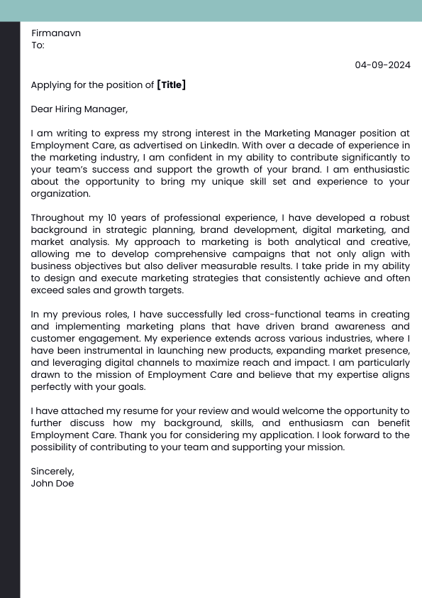 CV Template 8