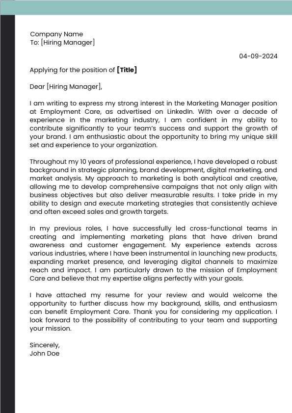 CV Template 8